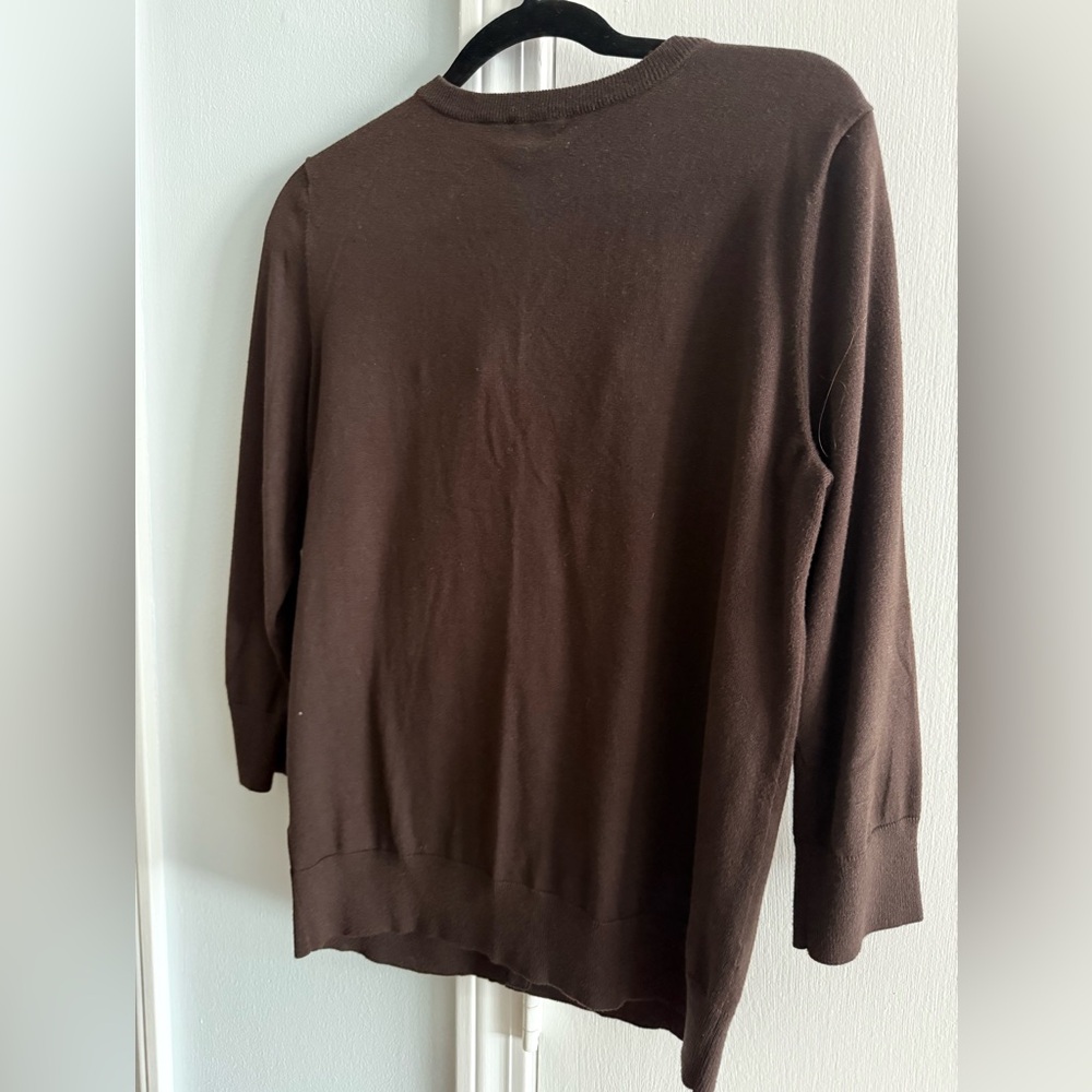 Talbots Brown Cardigan - Picture 2 of 4